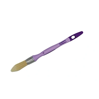 Afbeelding van SAVY Ronde reservekwast, ergonomische handgreep van 2 materialen, zonder haarverlies, alle soorten verf nr. 0 Ø 18 mm, paars