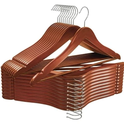 Afbeelding van Utopia Home Hoogwaardige houten kleerhangers antislip voor volwassenen, van hout (duur, 20 stuks)