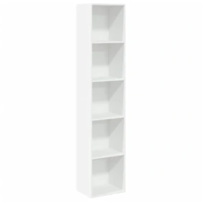 Afbeelding van Boekenkast 40x30x189 cm bewerkt hout wit