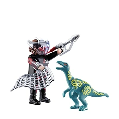 Afbeelding van PLAYMOBIL DuoPack Velociraptor vs. Stroper 70693