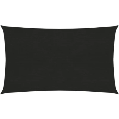 Afbeelding van Zonnezeil 160 g/m² 2x5 m HDPE zwart