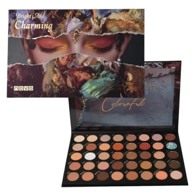 Afbeelding van Jinlaili 40 Couleurs Palette de Fards à Paupières pour Femmes, Maquillage Fard Imperméable Longue Durée, d&#039;ombres paupières, À Paupière (C)