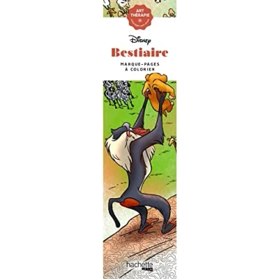 Afbeelding van Disney Boekenleggers om te kleuren: Bestiaire Marque pages a colorier Hachette heroes