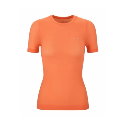 Afbeelding van FALKE Ultralight Cool sneldrogend functioneel materiaal shirt met korte mouwen dames oranje maat XS