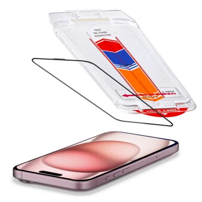 Afbeelding van Accezz Gehard Glas Screenprotector + Applicator voor de iPhone 16 / 15