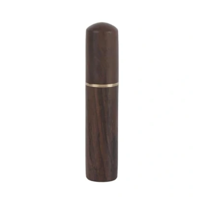 Afbeelding van Tandstokerhouder, tandenstoker capsuledispenser van natuurlijk hout, draagbaar, voor handwerk buitenshuis (Blackwood)