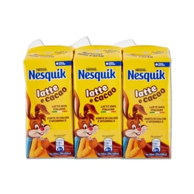 Afbeelding van Nesquik Agita e Gusta melk en chocolade, klaar om te drinken, 3 x 180 ml