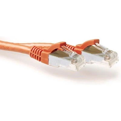 Afbeelding van ACT FB2125 SFTP CAT6A Patchkabel Snagless RJ45 Connectoren Oranje 25 meter