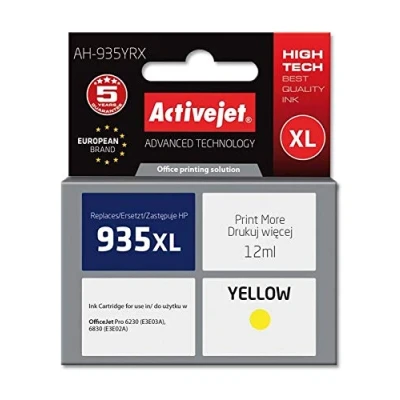 Afbeelding van Ink Activejet AH 935YRX (replacement HP 935XL C2P26AE; Premium; 12 ml; Yellow)