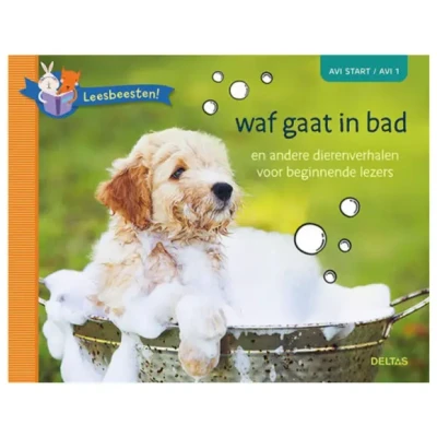 Afbeelding van Leesbeesten! Waf gaat in bad