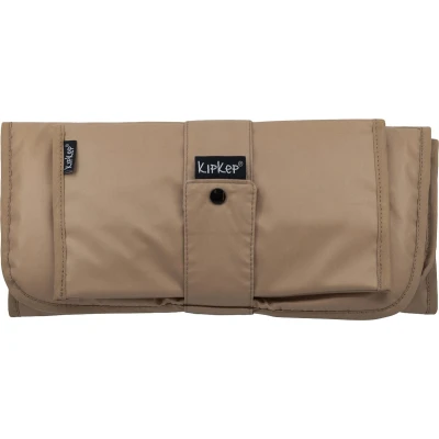 Afbeelding van KipKep Napper Combi Verschonings set Coffee bruin verschoonmatje en luier etuitje rPET wasbaar gecoat