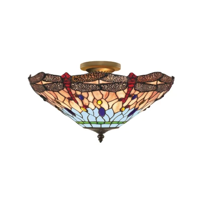Afbeelding van Searchlight Dragonfly Plafondverlichting Ø 42 X 27 Cm Multicolour