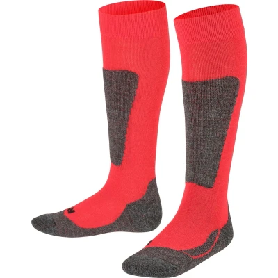 Afbeelding van Falke Active SKI Kneehigh Anatomical Plush SOLE Kniekousen voor kinderen, Maat: 27 30, Fire