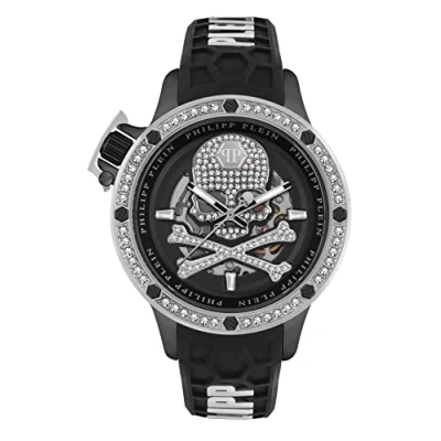 Afbeelding van Philipp Plein Rich PWUAA0123 Horloge Siliconen Zwart Ø 46 mm