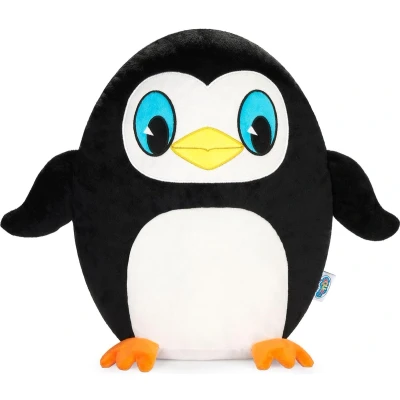 Afbeelding van SQUISHBRUBIES Percy de Pinguïn Superzachte Pluche Knuffel Kawaii Squishy Speelgoed 35 cm Zwart Wit