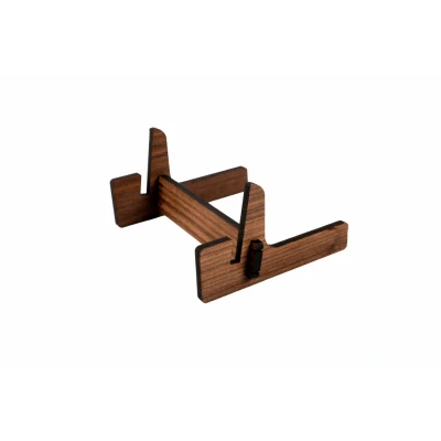 Afbeelding van Houten Houder / Mini Ezel Display Menukaarthouder Type: TPT Walnoot