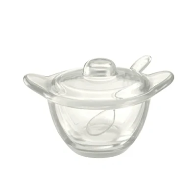 Afbeelding van Guzzini Gocce Parmezeaanse kaas/suikerpot met lepel transparant 0.2Ltr