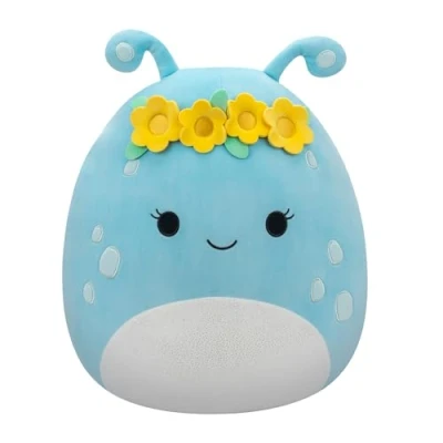Afbeelding van Squishmallows Natnat Pastel Blue Alien W/Flower Crown 40cm Plush
