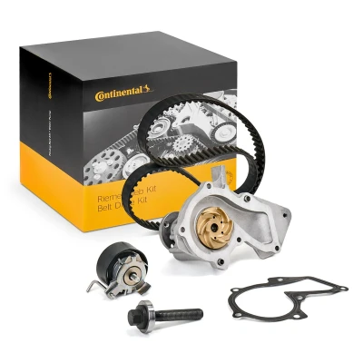Afbeelding van CONTITECH CT881WP4 Waterpomp + Distributieriem Set met nokkenasbouten 117 FORD: FIESTA 6, C Max 2, S Mk1, VOLVO: V40 Hatchback, V60 I, V70 3