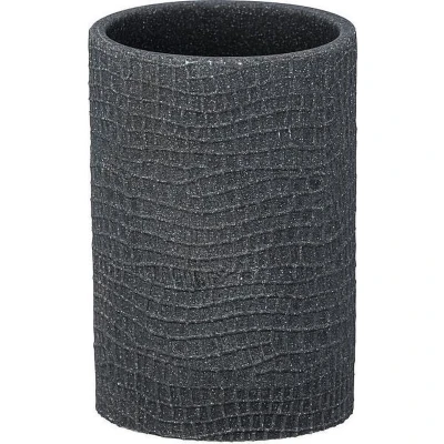 Afbeelding van Wenko Badkamerbeker Peanut 7 X 10,5 Cm Polyresin Antraciet