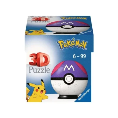 Afbeelding van Ravensburger 3D Puzzel Pok&Eacute;Mon Master Ball 55 Stukjes