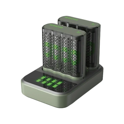 Image de GP Batteries Chargeur De Pile M451 2 Pièces Et Station Charge D851 + Aa 2600 Mah 8 (gprckchm452d304)