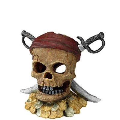 Afbeelding van Pirate skull sword head