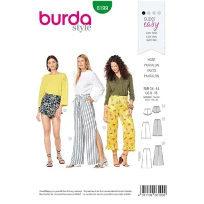Afbeelding van Burda Naaipatroon 6199 Broek in Variaties