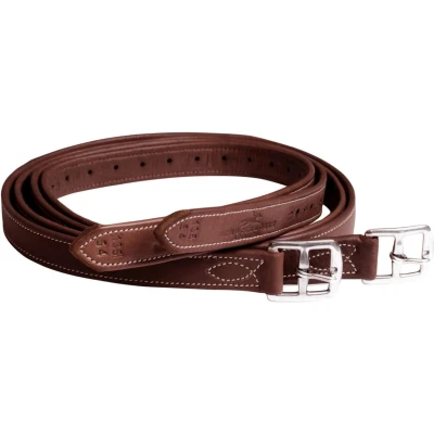 Afbeelding van Schockemöhle Stijgbeugelriemen Chantilly Royal/Oak/Cream/Zilver 155cm