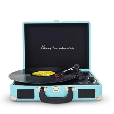 Image de Platine vinyle VC400 Tourne disque Bluetooth Lecteur et convertisseur de Bleu
