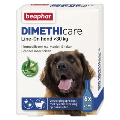 Afbeelding van Beaphar Dimethicare Line On Hond Tegen Vlooien En Teken &gt;30 KG 6 PIP 4,5 ML (360811)