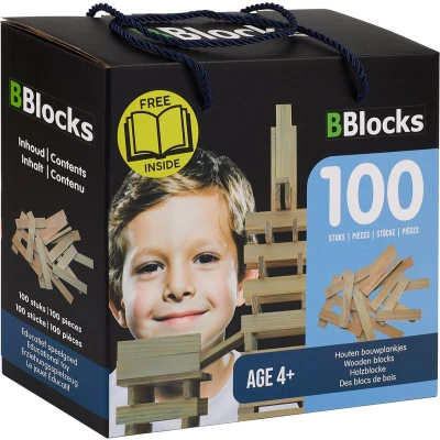 Afbeelding van BBlocks Bouwplankjes Blank, 100dlg.