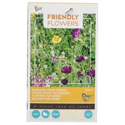 Afbeelding van Buzzy Friendly Flowers 15 m² Vogels