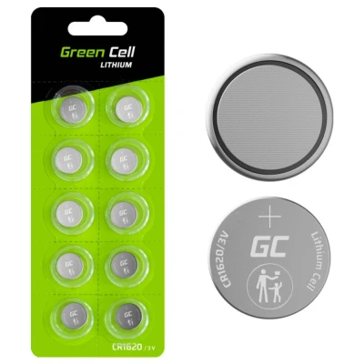Afbeelding van Green Cell CR1620 Knoopcel Lithium 3 V 70 mAh 5 stuk(s)