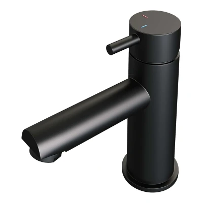 Afbeelding van Brauer BlackEdition Wastafelmengkraan opbouw laag model b mat zwart