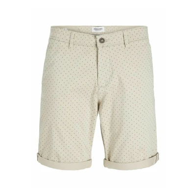 Afbeelding van Jack &amp; Jones Jpstbowie Printed Shorts, Heren, Maat: Small, Oxford tan