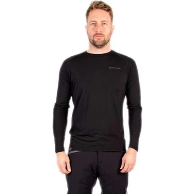 Afbeelding van Endura, Mannen, Functioneel overhemd, BaaBaa Blend Basislaag (lange mouw) (XL), Zwart, XL