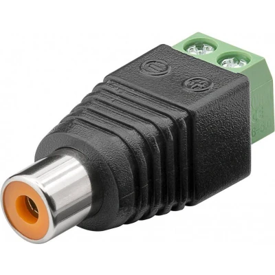 Afbeelding van Goobay Terminal Block 2 pins&gt; RCA aansluiting schroefmontage