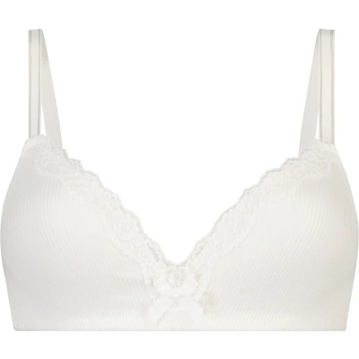 Afbeelding van Hunkemöller Dames Lingerie Voorgevormde bh zonder beugel Lola Wit maat E75