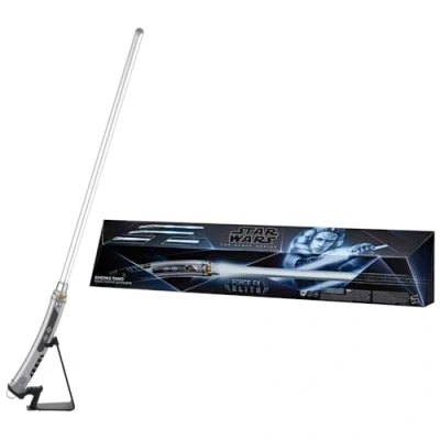 Image de Sabre Laser Électronique D&#039;Ahsoka Tano, Force Fx Elite Avec Led Et Effets Sonores Premium, A Partir De 14Ans, Star Wars The Black S