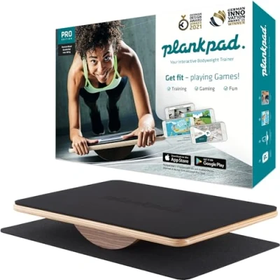 Afbeelding van Plankpad PRO Balance Board &amp; Bodyweight Fitness Trainer incl. App met games en trainingen voor iOS Android