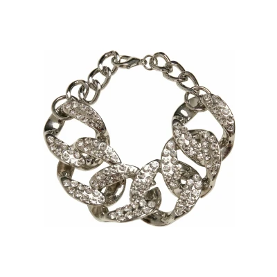 Afbeelding van Urban Classics Statement Armband silvercoloured, Maat: L/XL, Silver coloured