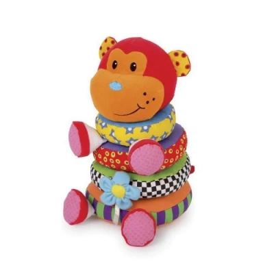 Afbeelding van Small foot Kleurrijke insteek aap 15 x 26 cm