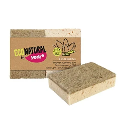 Afbeelding van Schoonmaakspons 2 stuks York Eco Natural gewijd aan effectiever wassen