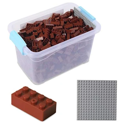 Afbeelding van Katara 1827 set met 520 bouwstenen, compatibel Lego voor plaat en doos, 4260648671659, bruin