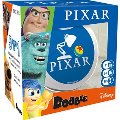 Afbeelding van Dobble Pixar kaartspel vanaf 4 jaar, 2 5 spelers, 15 minuten speeltijd