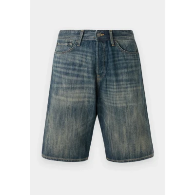 Afbeelding van Jack &amp; Jones Jjiron Jjoriginal Jeansshort, Heren, Maat: Large, Blue denim