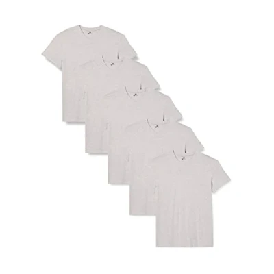 Afbeelding van Lower East Le156 T shirt voor heren (5 stuks), Grijs (pak van 5)