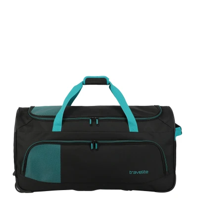 Afbeelding van Travelite Basics Fresh 89L reistas op wielen zwart petrol