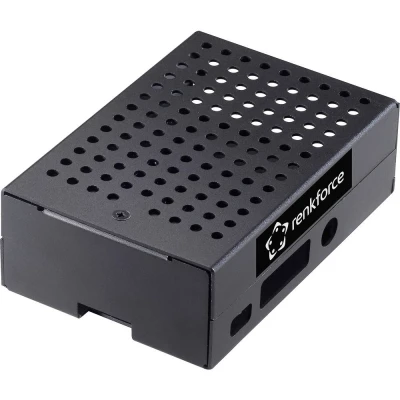 Afbeelding van Renkforce RBP ALC100 SBC behuizing Geschikt voor serie: Raspberry Pi Incl. actieve koeler Zwart
